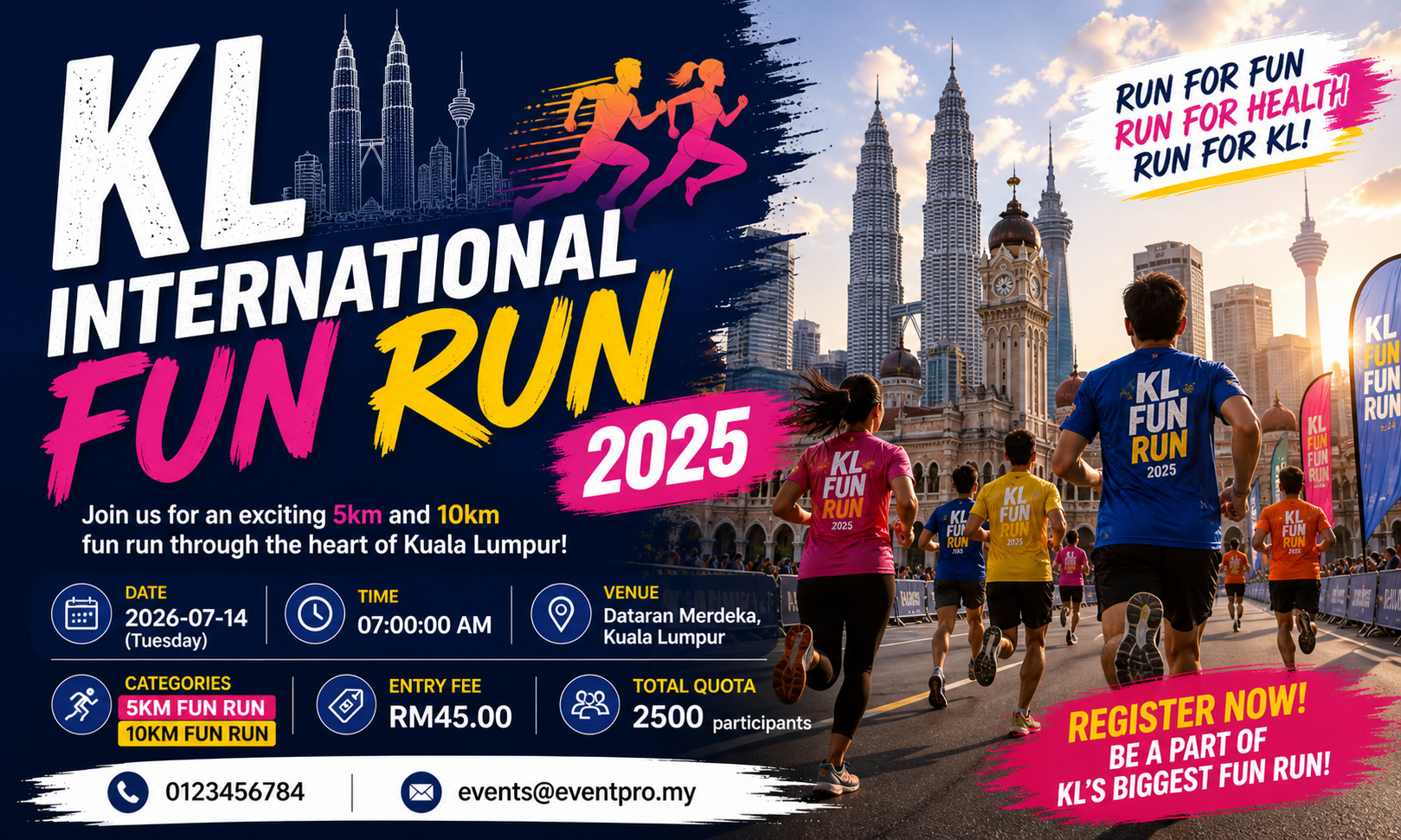 KL International Fun Run 2025 Banner